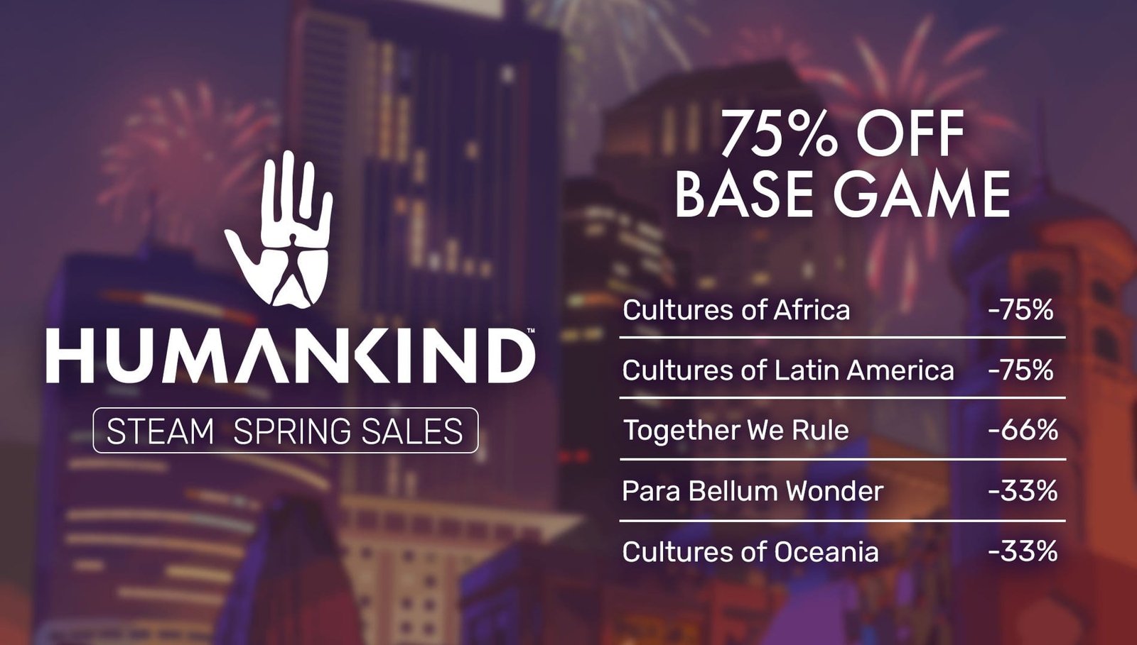 Humankind Spring sale - CivFanatics